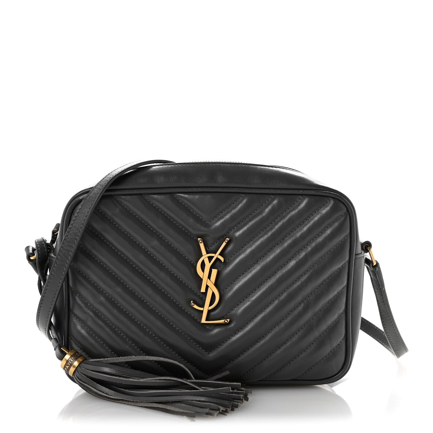 Saint Laurent Calfskin Matelasse Monogram Lou Camera Bag Dusty Grey 1 of 13