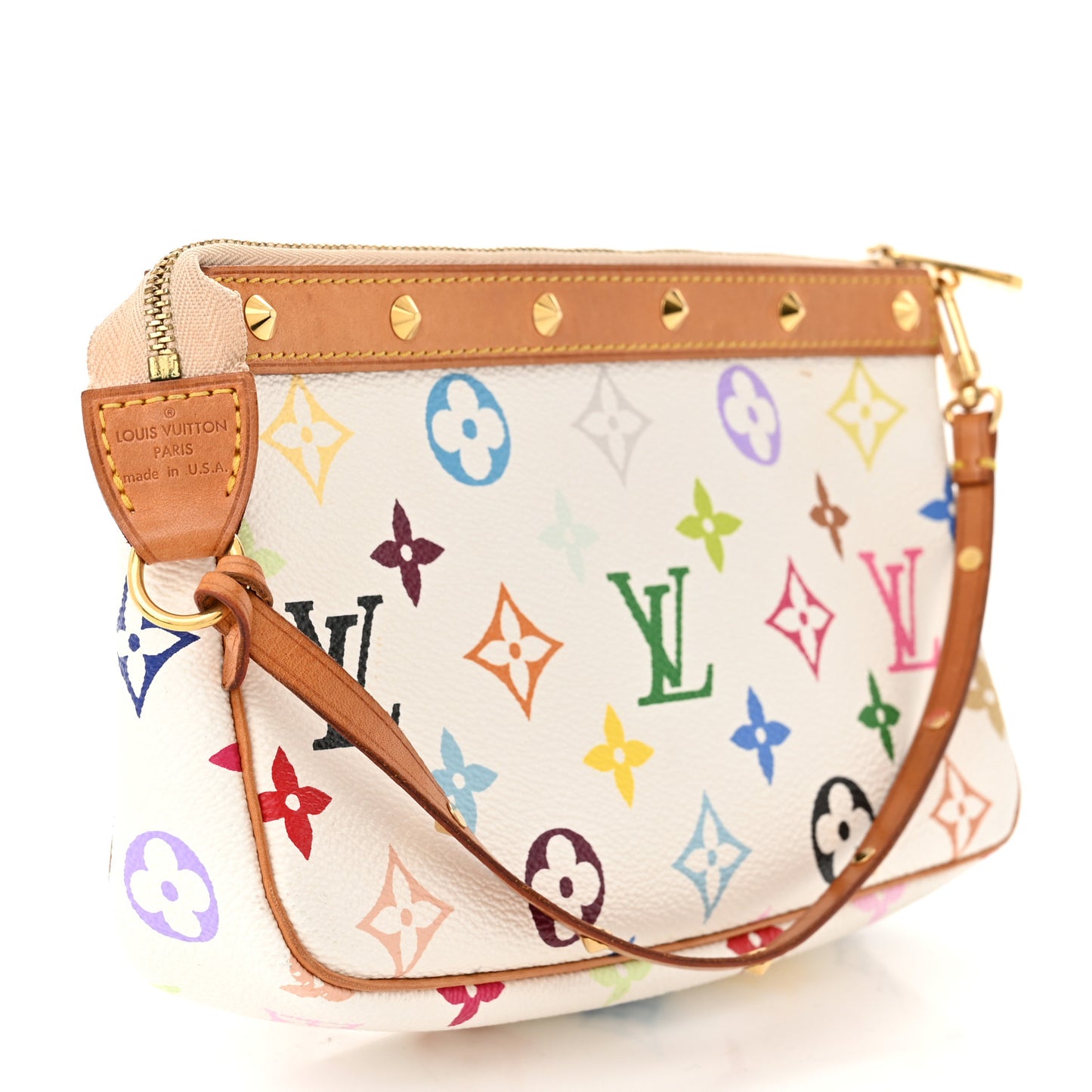 Monogram Multicolor Pochette Accessories White