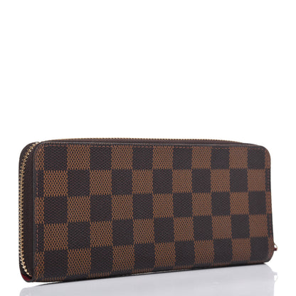 Louis Vuitton Damier Ebene Clemence Wallet Cherry 3 of 8