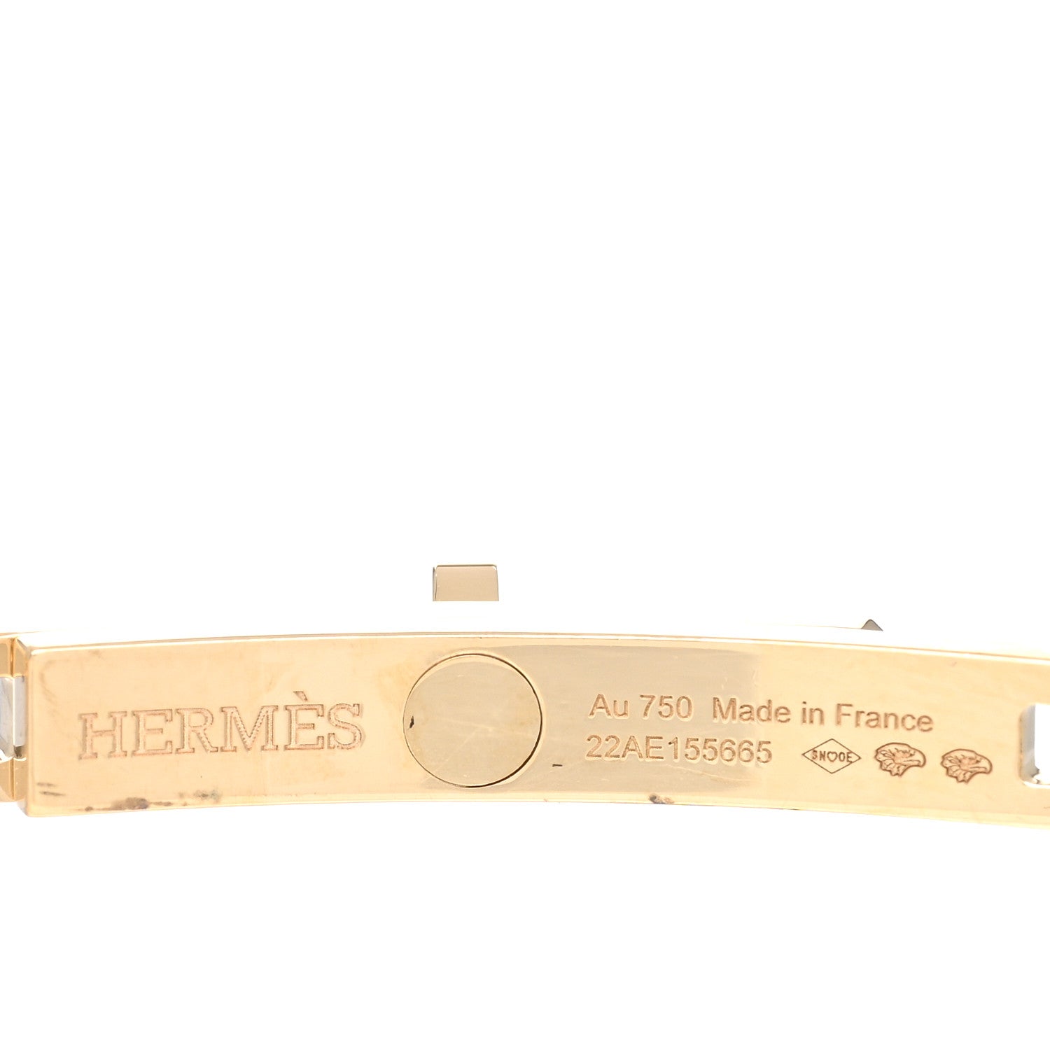 Hermes 18K Yellow Gold Kelly Chaine Choker Necklace 5 of 5