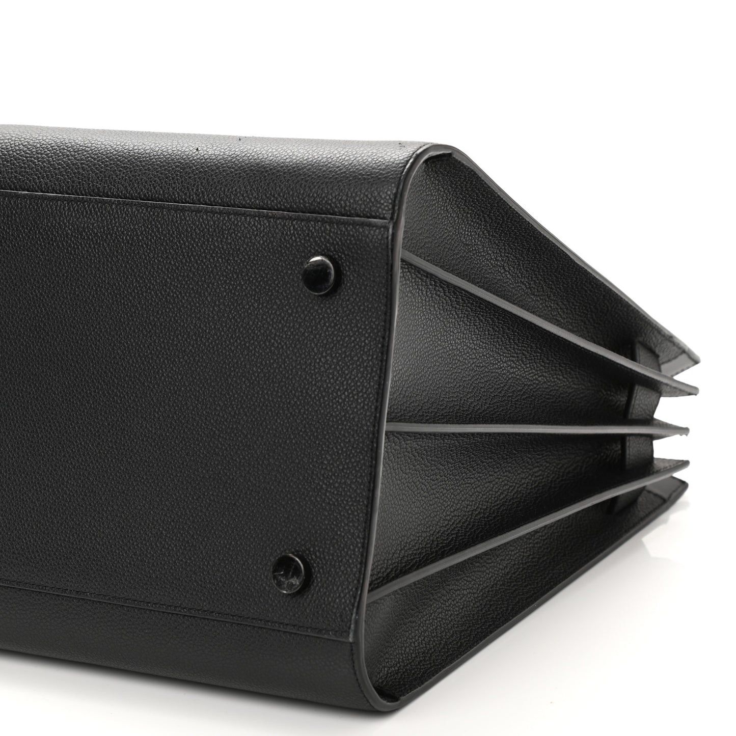 Grained Calfskin Large Sac De Jour Carryall Black