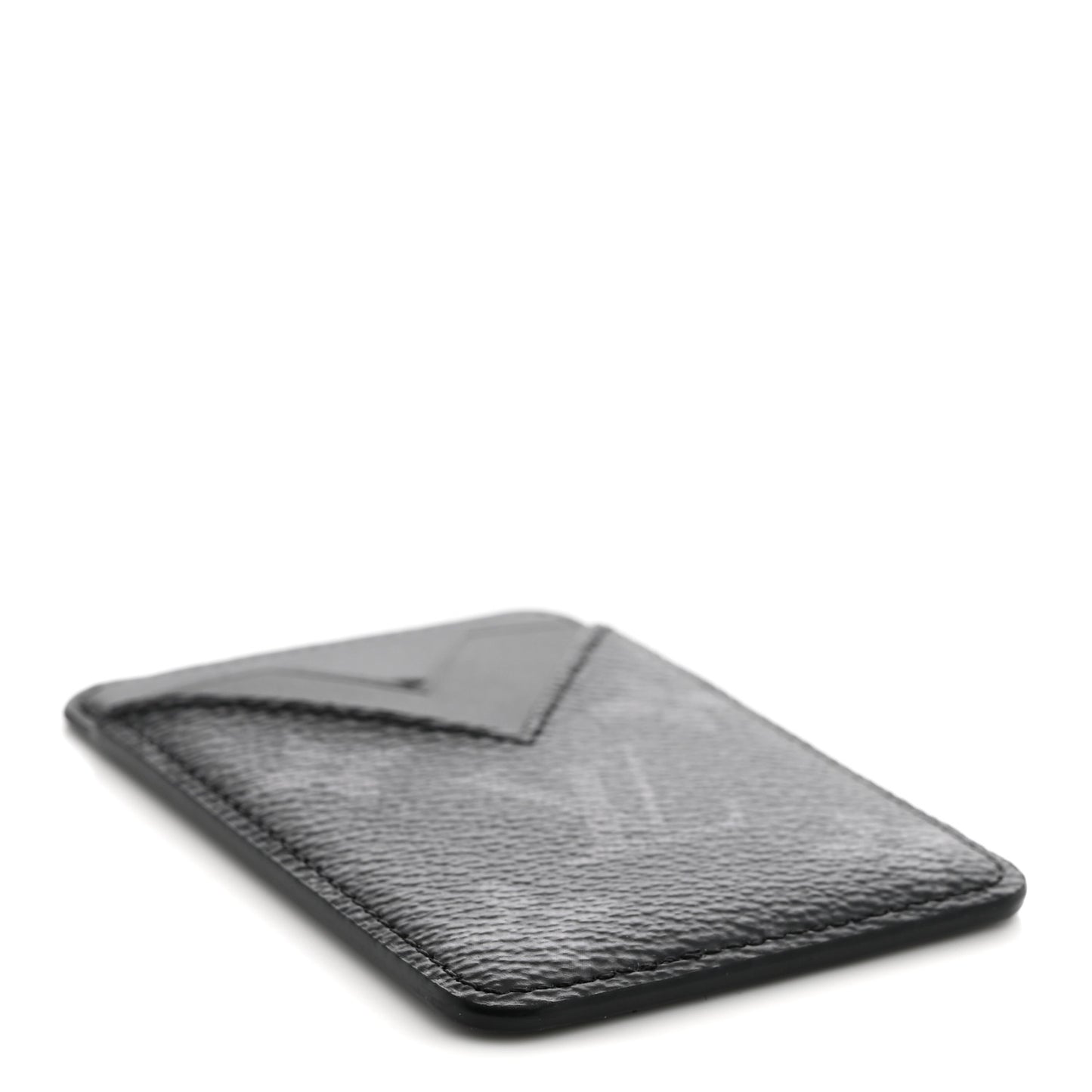 Monogram Eclipse Magnetic Card Holder Black