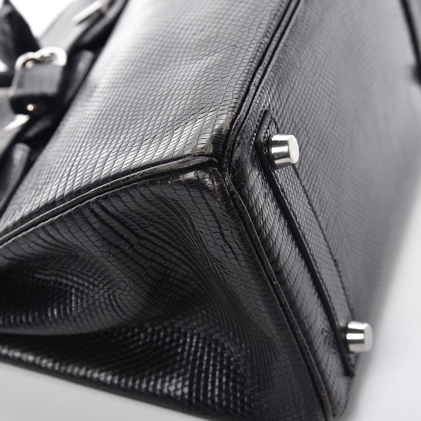 Lizard Birkin 25 Black