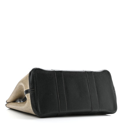 Hermes Toile Buffle Skipper Garden Party 36 MM Tote Black 3 of 9