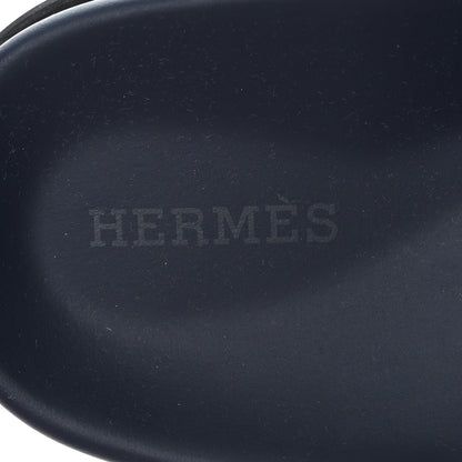 Hermes Suede Goatskin Womens Chypre Sandals 36.5 Marine Violet Majorette 7 of 9