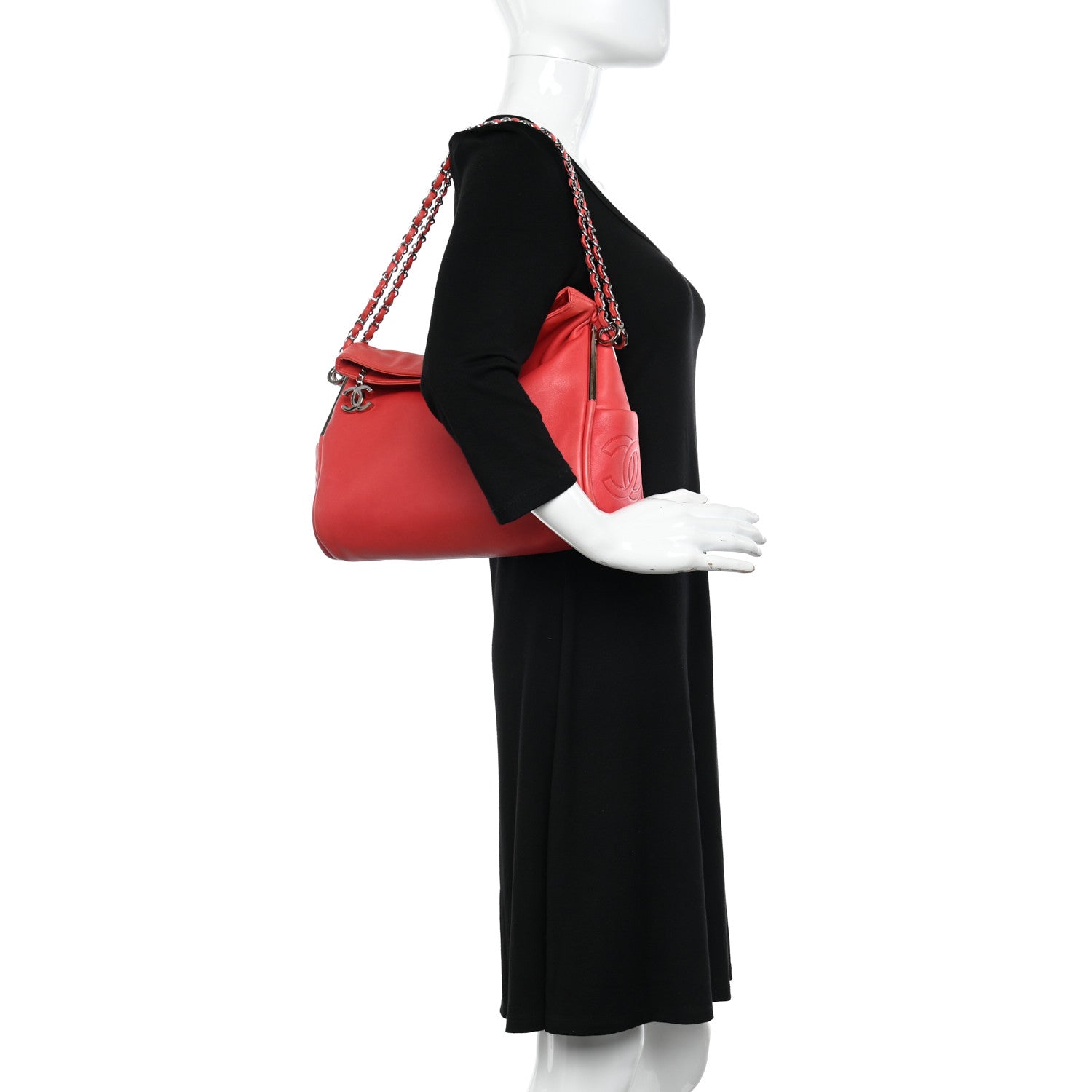 Chanel Lambskin Medium Ultimate Soft Tote Red 2 of 12