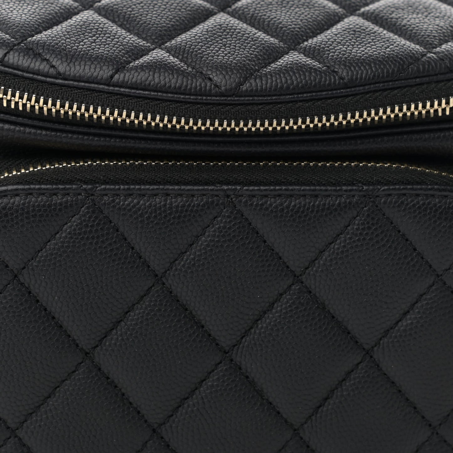 Caviar Quilted Business Affinity Waist Belt Bag Black
