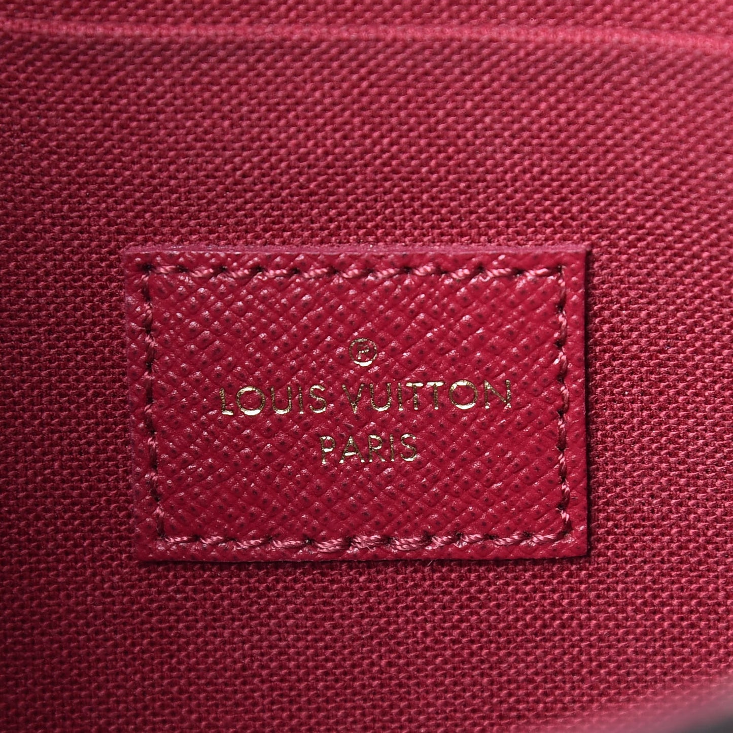 Monogram Pochette Felicie Chain Wallet Fuchsia