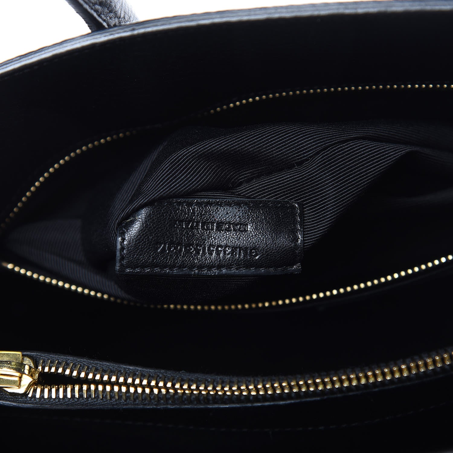 Saint Laurent Grained Calfskin Small Sac De Jour Black 7 of 7