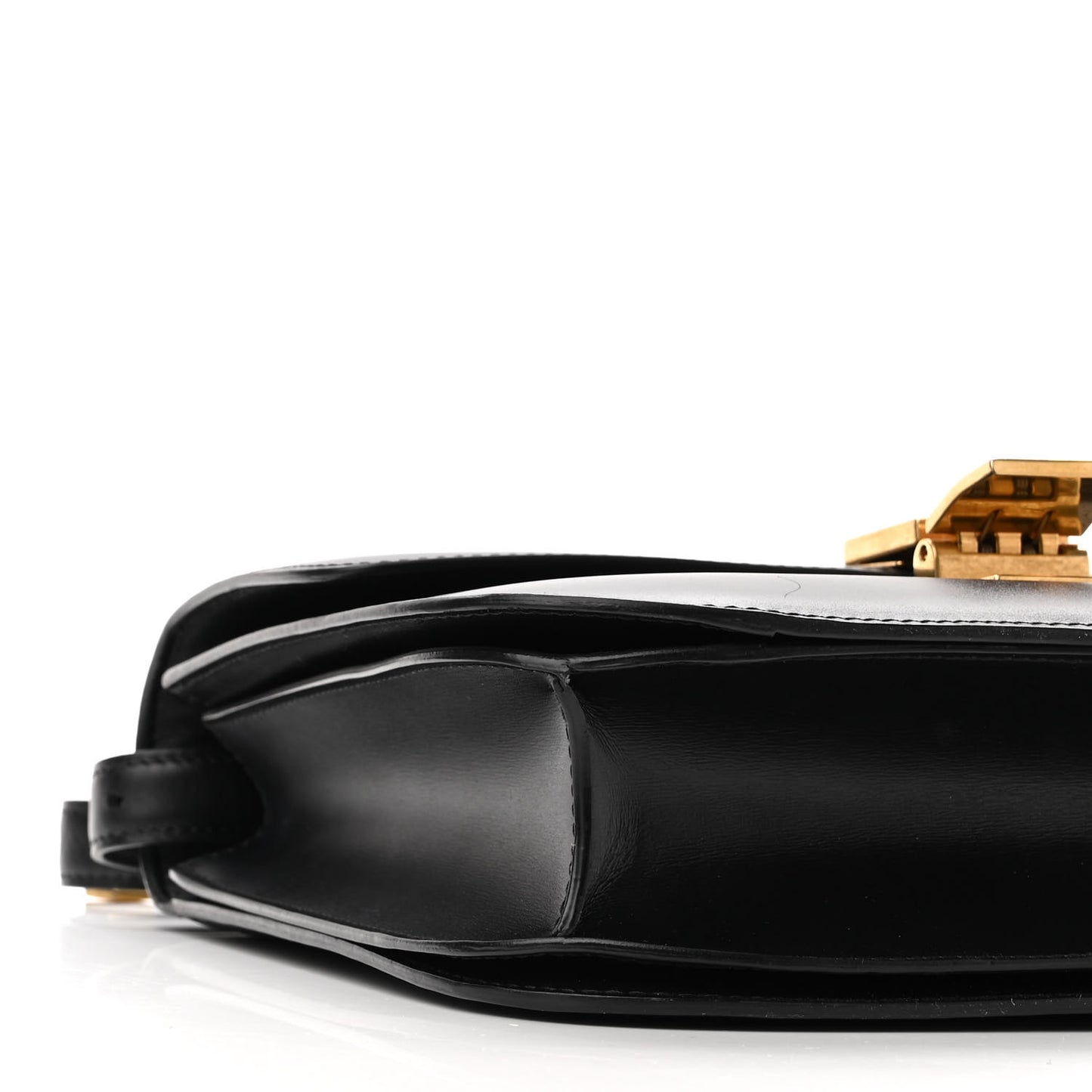 Box Calfskin Medium Classic Box Flap Bag Black
