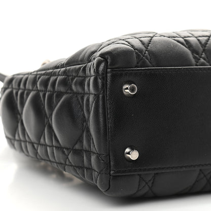 Christian Dior Lambskin Cannage Mini Lady Dior Black 7 of 8