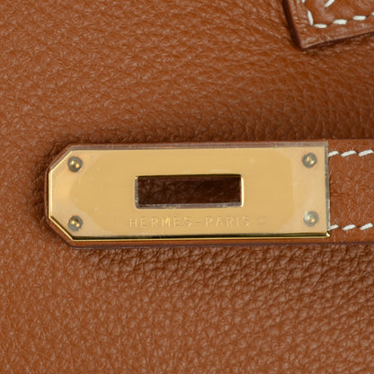 Hermes Togo Birkin 35 Gold 2 of 14