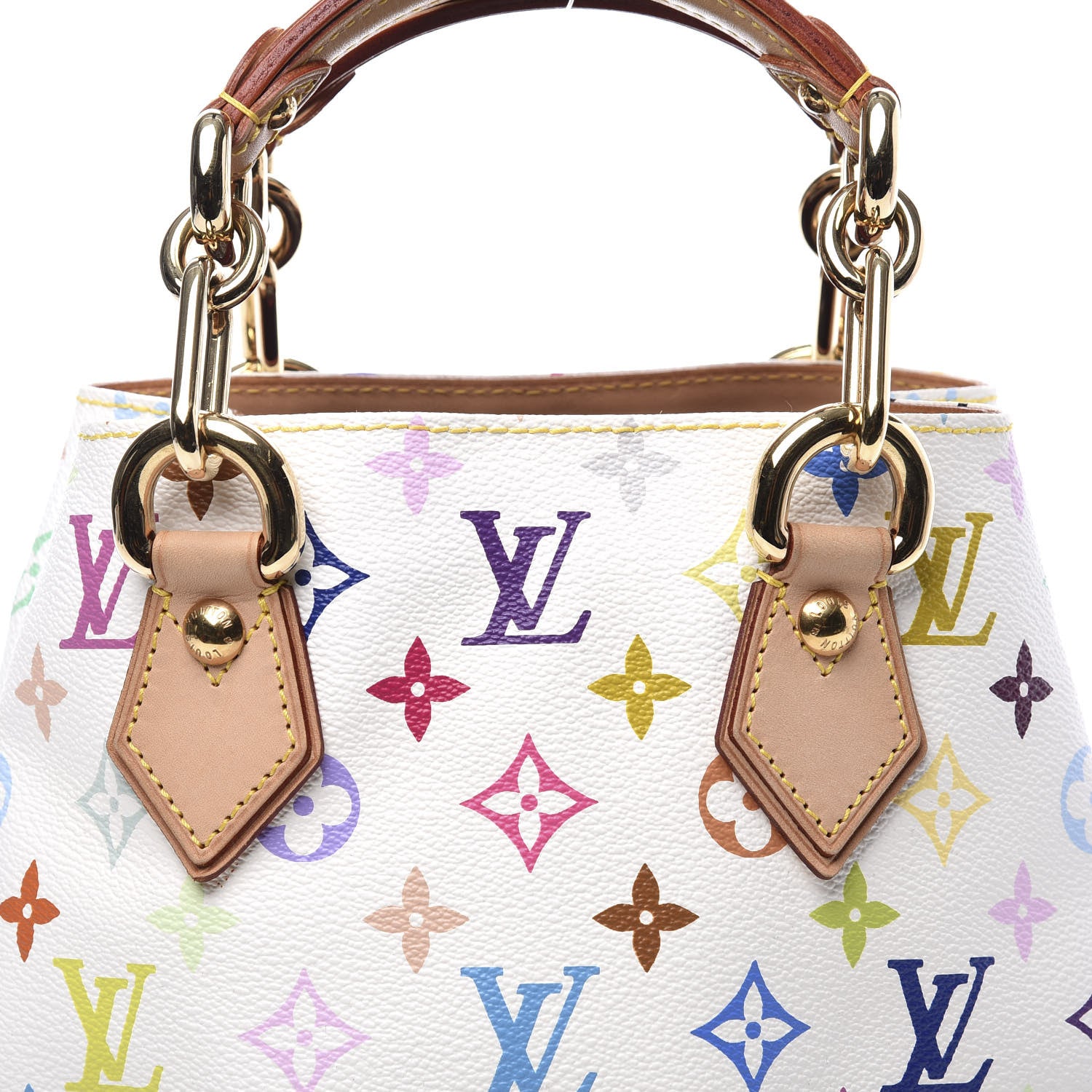 Louis Vuitton Monogram Multicolor Audra White 8 of 9