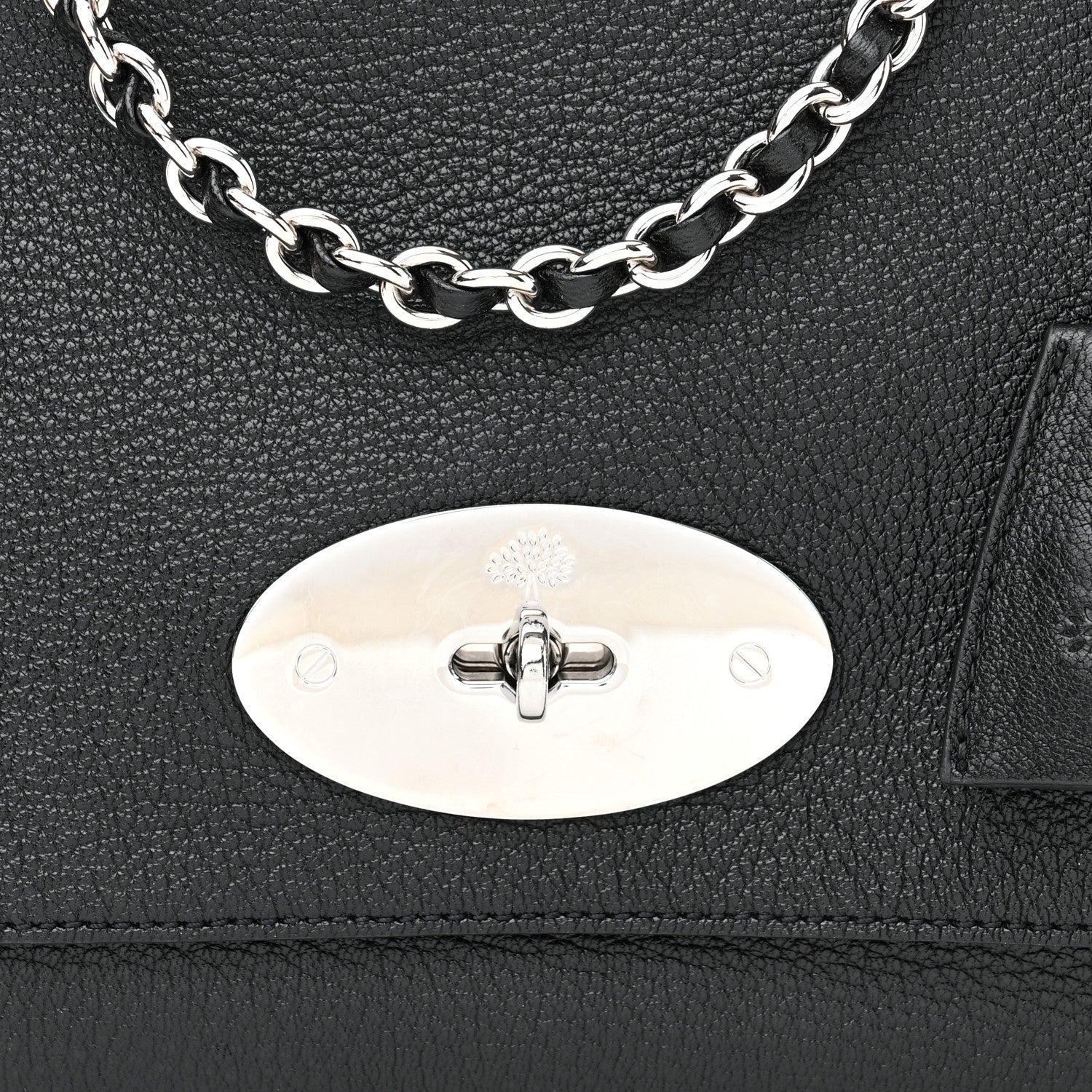 Mulberry Glossy Goatskin Medium Lily Black 8 of 10