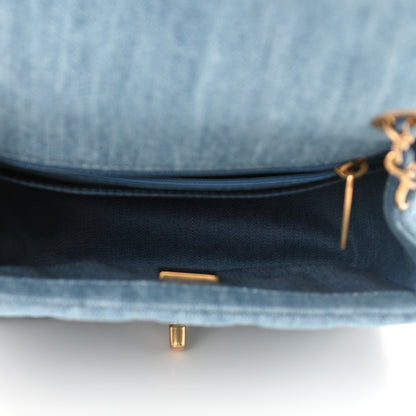 Chanel Denim Quilted Mini Pearl Crush Flap Blue 5 of 11
