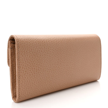 Gucci Dollar Calfskin Interlocking G Continental Wallet Camelia 3 of 7