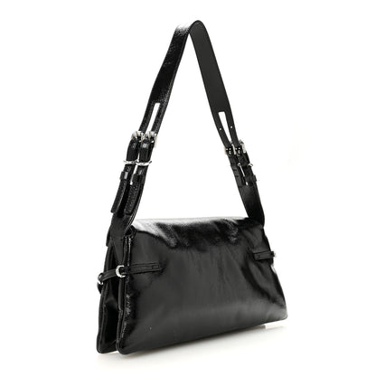 Givenchy Patent Calfskin Small P'tit Voyou Shoulder Bag Black 3 of 14
