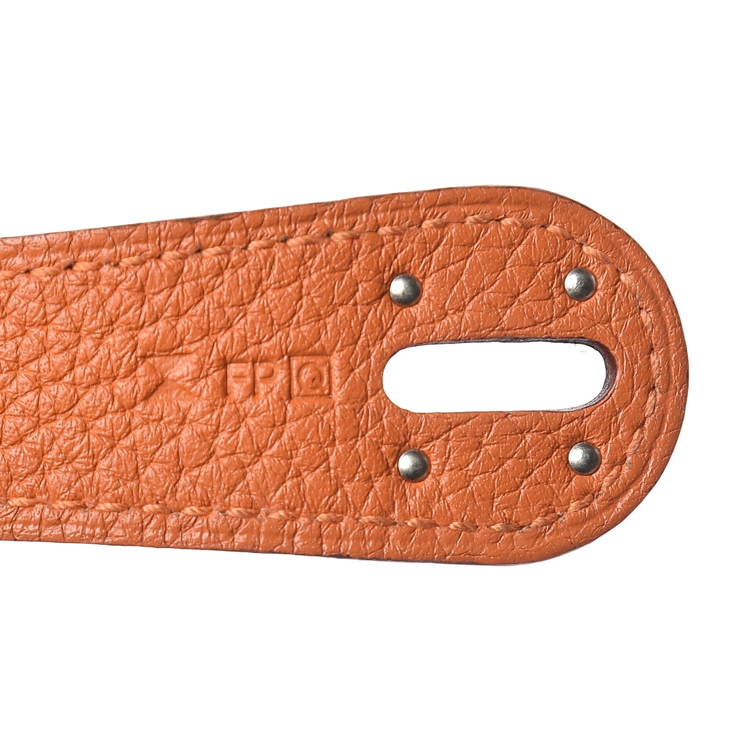 Hermes Taurillon Clemence Lindy 34 Orange 7 of 10