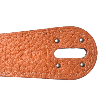Hermes Taurillon Clemence Lindy 34 Orange 7 of 10