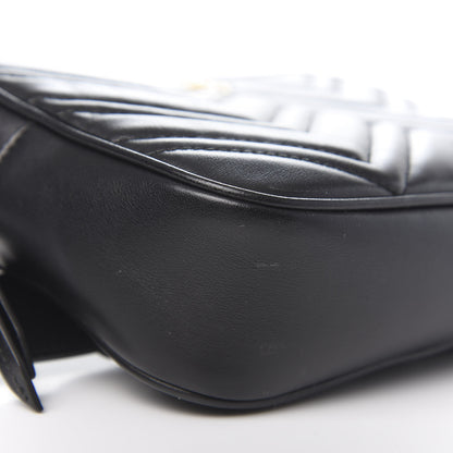 Gucci Calfskin Matelasse Mens GG Marmont Belt Bag 90 36 Black 12 of 14