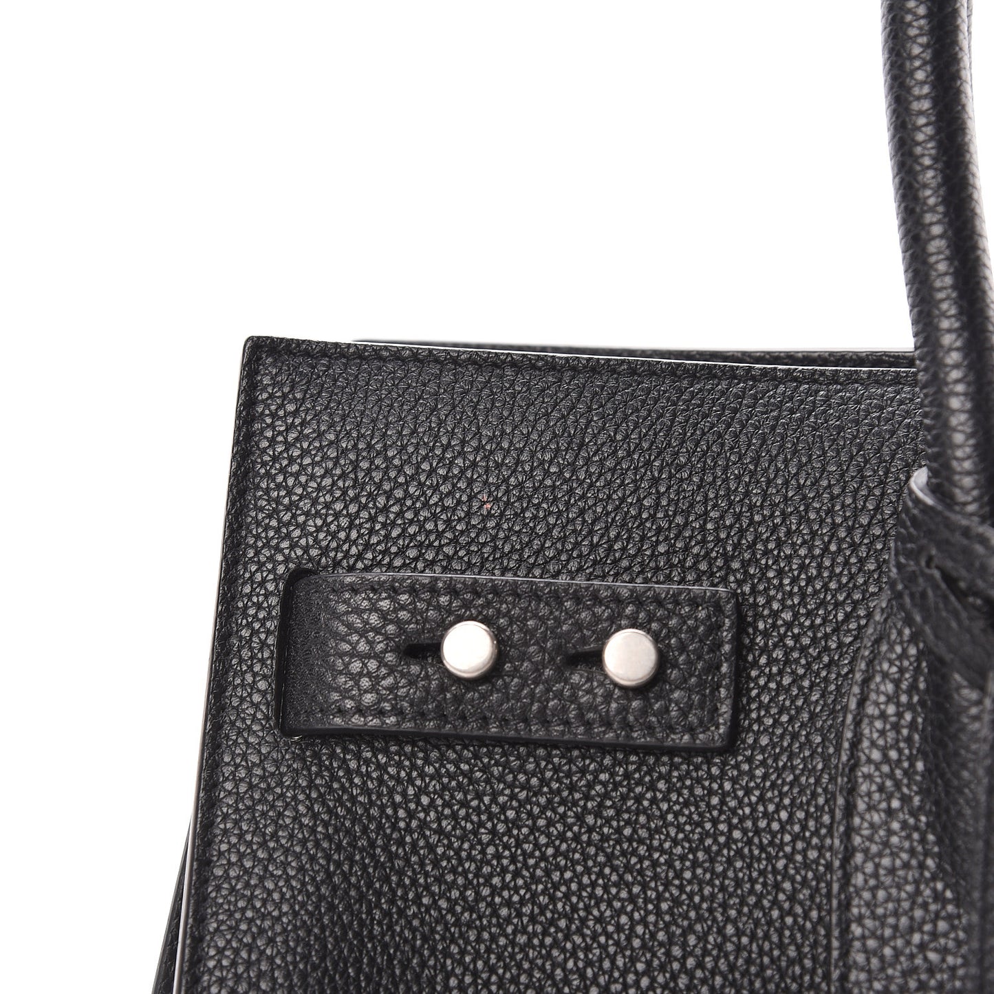 Grained Calfskin Small Supple Sac De Jour Black