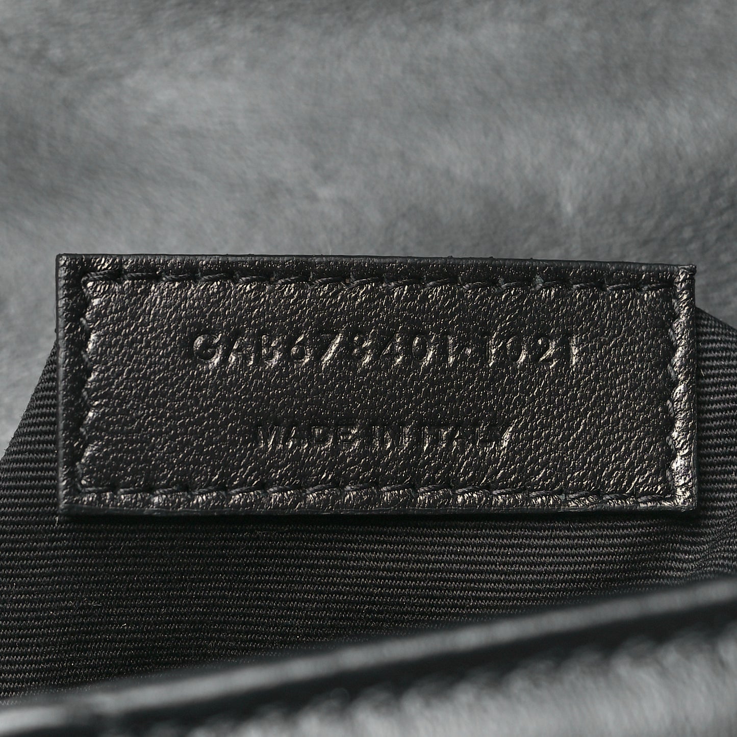 Calfskin Y Quilted Monogram Monochrome Toy Loulou Crossbody Bag Black
