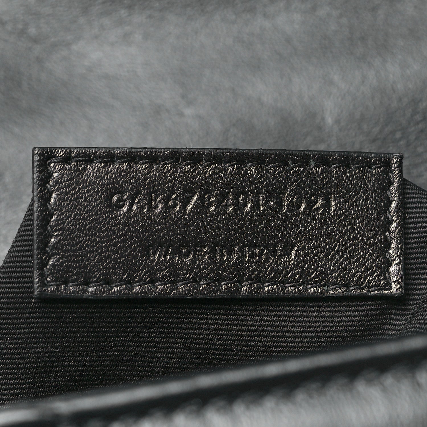 Saint Laurent Calfskin Y Quilted Monogram Monochrome Toy Loulou Crossbody Bag Black 8 of 11