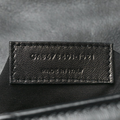 Saint Laurent Calfskin Y Quilted Monogram Monochrome Toy Loulou Crossbody Bag Black 8 of 11