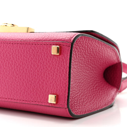 Moynat Taurillon Blush Rejane BB Fuchsia 9 of 9