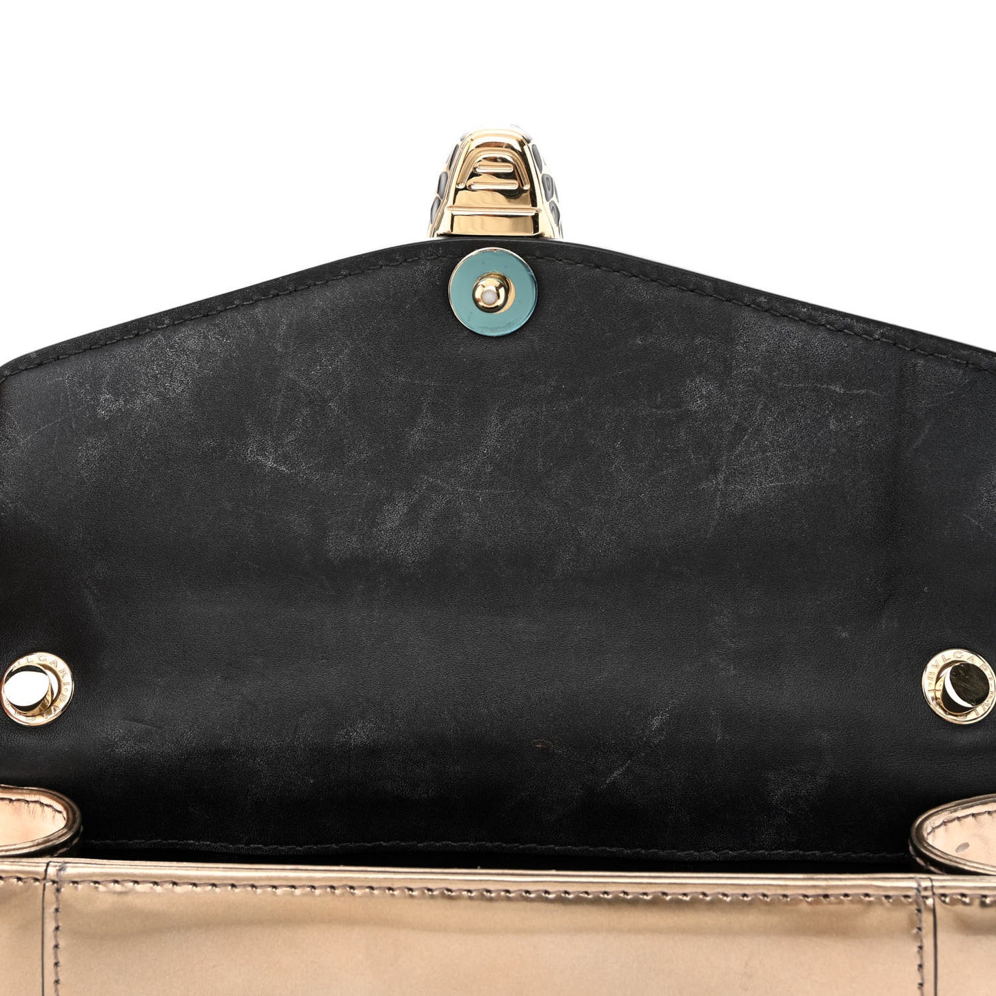 Metallic Calfskin Serpenti Forever Crossbody Bag Bronze