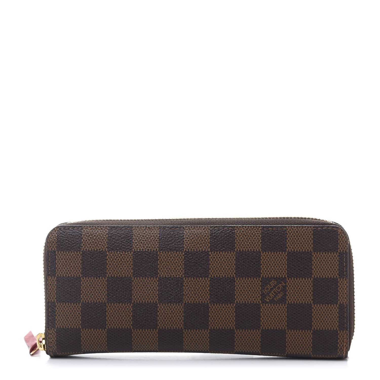Louis Vuitton Damier Ebene Clemence Wallet Cherry 1 of 9
