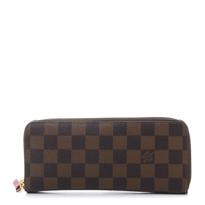 Louis Vuitton Damier Ebene Clemence Wallet Cherry 1 of 9