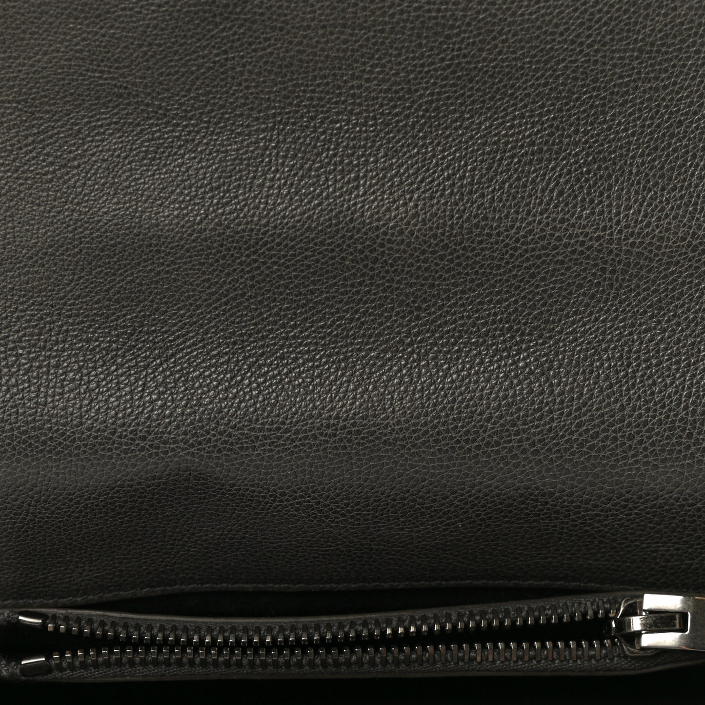 Sheepskin Matelasse Chevron Monogram Medium College Bag Asphalt