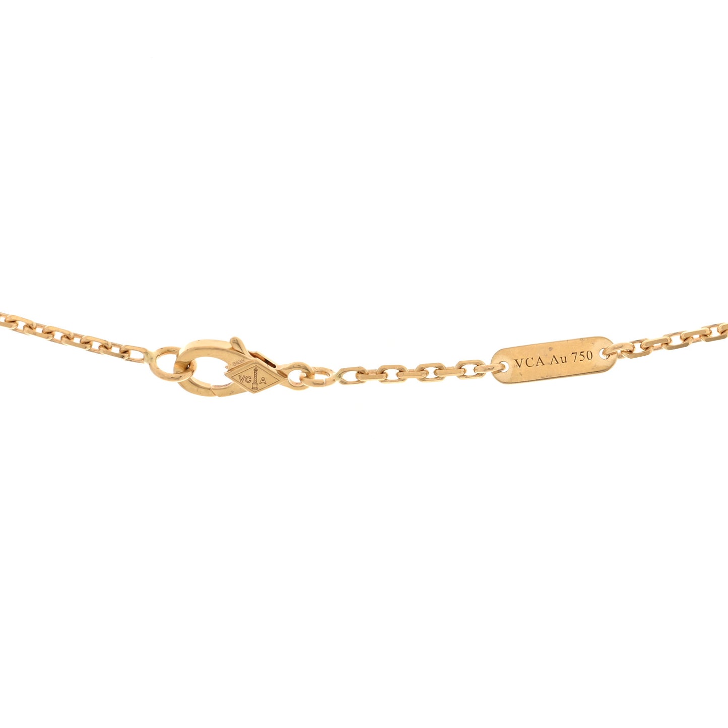 18K Yellow Gold Diamond Magic Alhambra Long Necklace