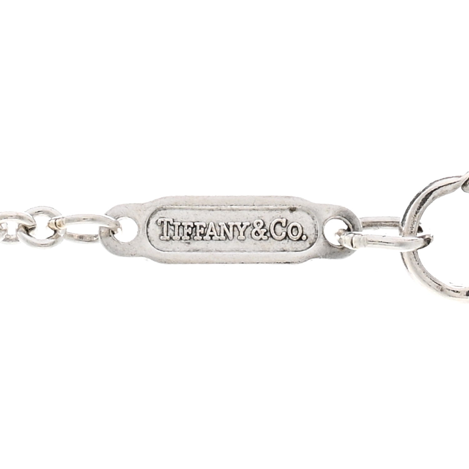 Tiffany Sterling Silver 1837 Lock Charm Pendant Necklace 4 of 4
