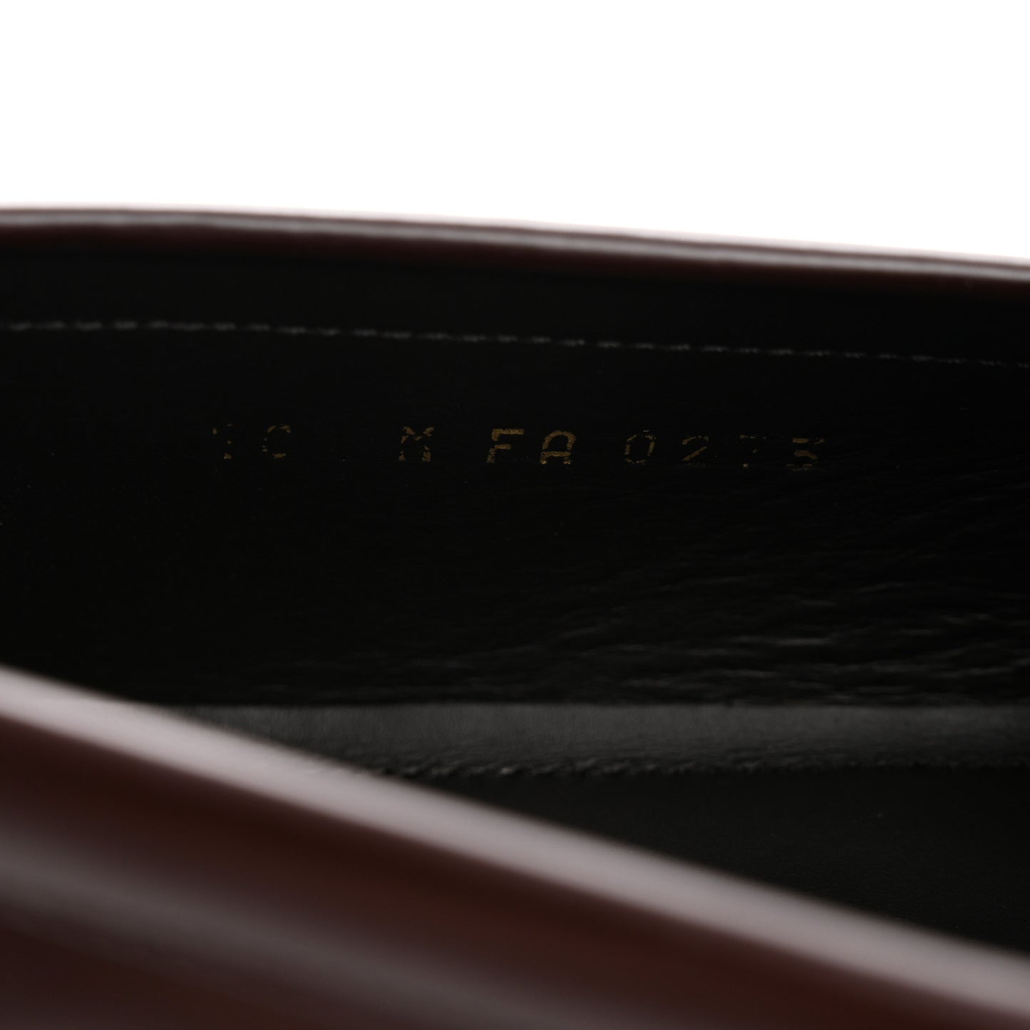 Damier Calfskin Embossed Mens Major Loafers 10 Brown