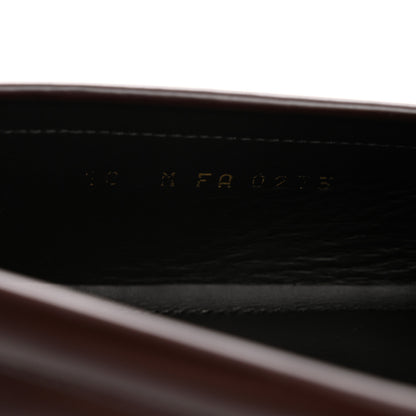 Louis Vuitton Damier Calfskin Embossed Mens Major Loafers 10 Brown 9 of 9