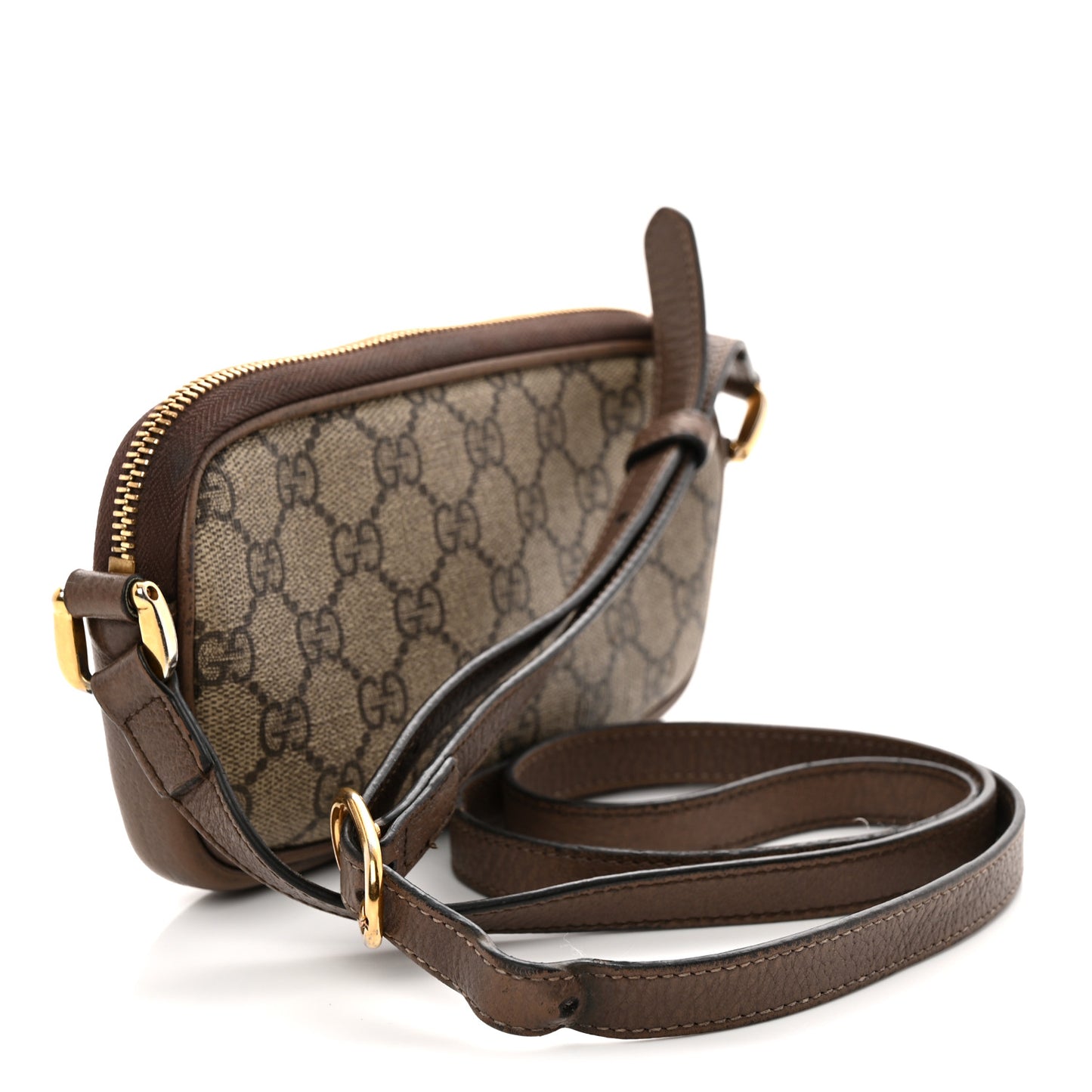 GG Supreme Monogram Web Mini Ophidia GG Bag Brown