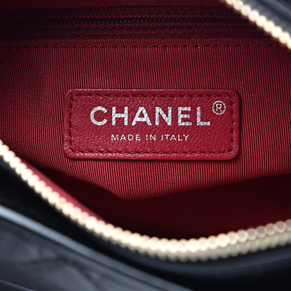 Chanel Aged Calfskin Quilted Small Gabrielle Hobo Black 7 of 12