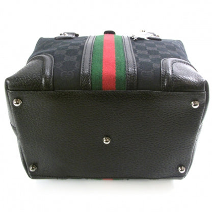 Gucci Monogram Treasure Boston Tote Black 6 of 11