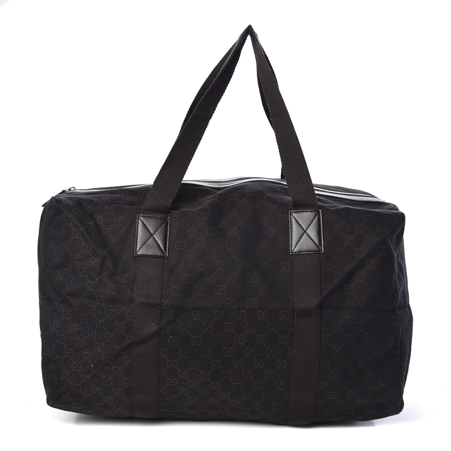 Denim Monogram Large Collapsible Carry On Duffle Bag Brown