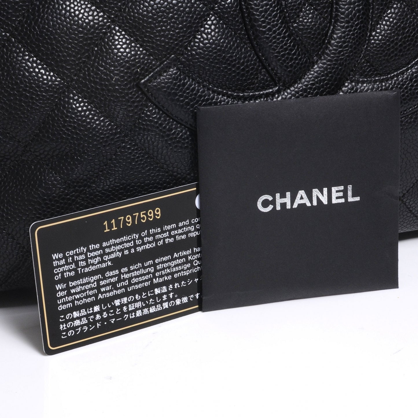 Caviar Grand Shopping Tote GST Black