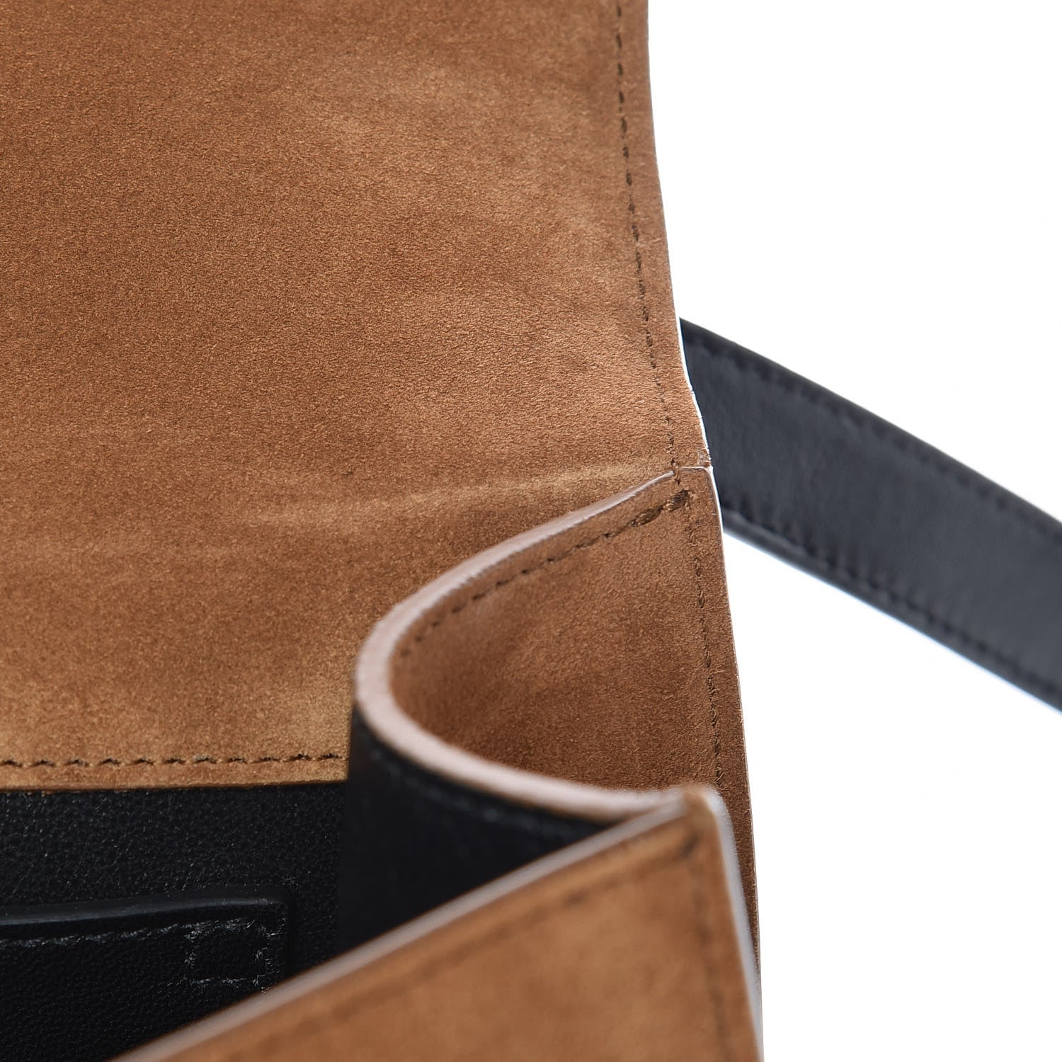 Saint Laurent Suede Monogram Medium Spontini Saddle Bag Brown 11 of 12