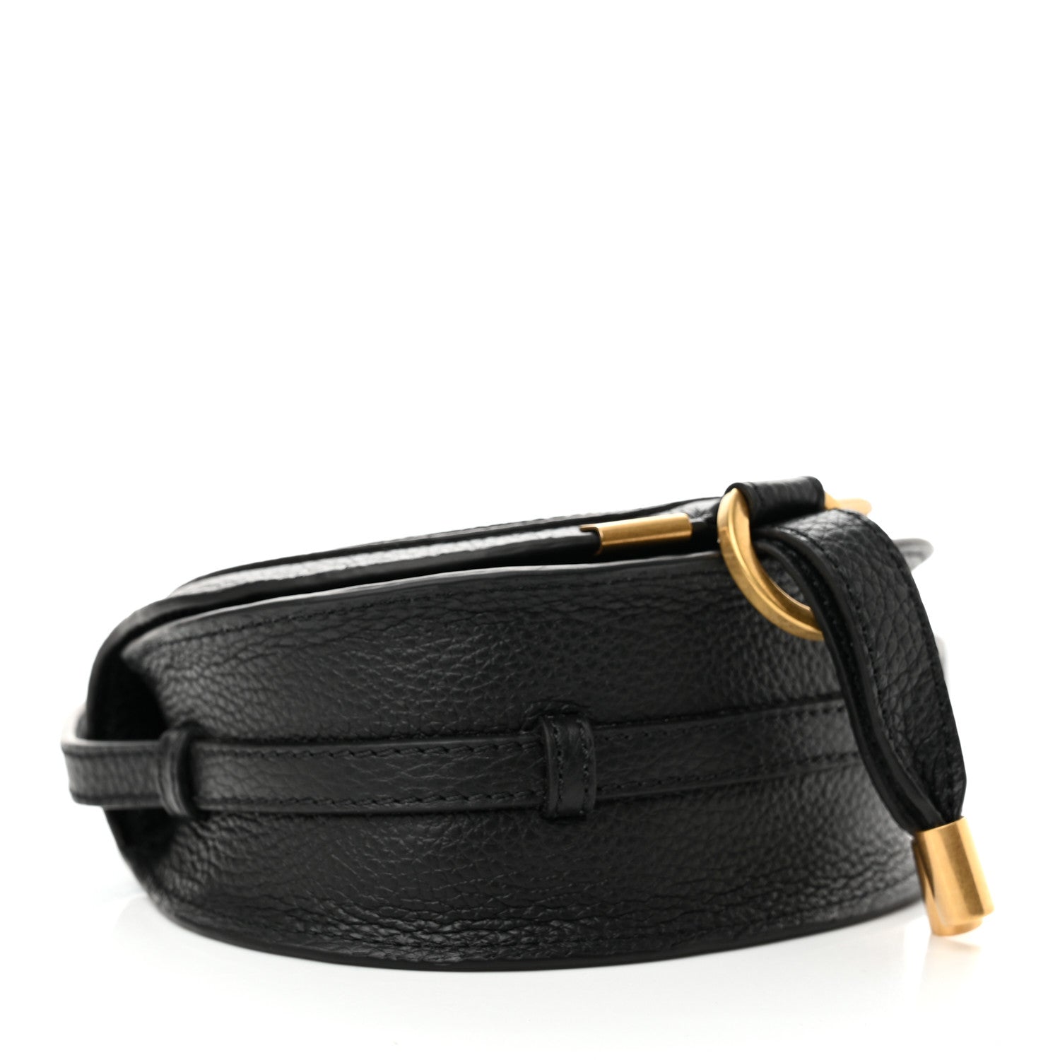 Chloe Calfskin Nano Marcie Saddle Bag Black 4 of 10