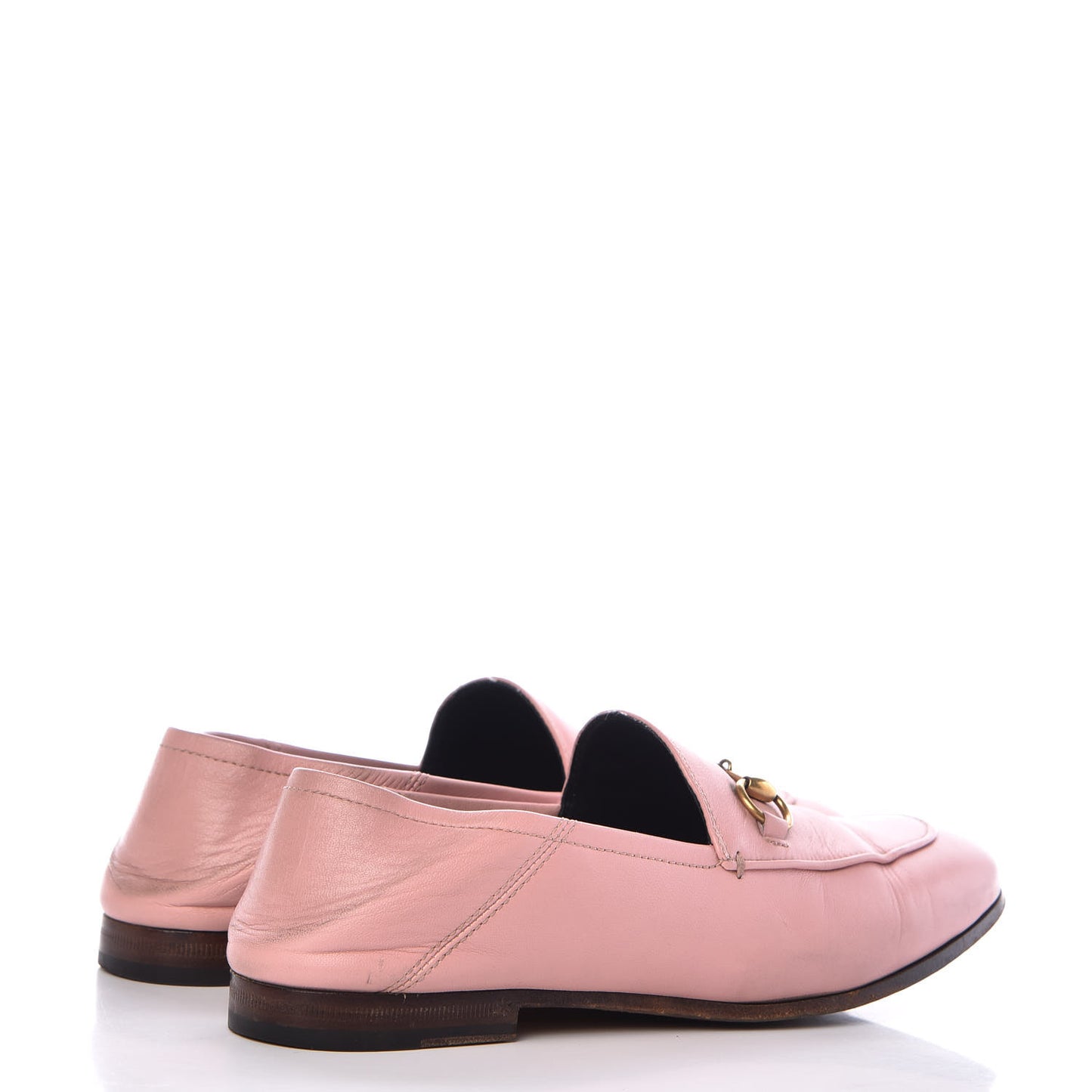 Lambskin Womens Brixton Horsebit Loafers 37.5 Perfect Pink