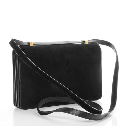 Saint Laurent Suede Monogram Small Dylan Shoulder Bag Black 4 of 7