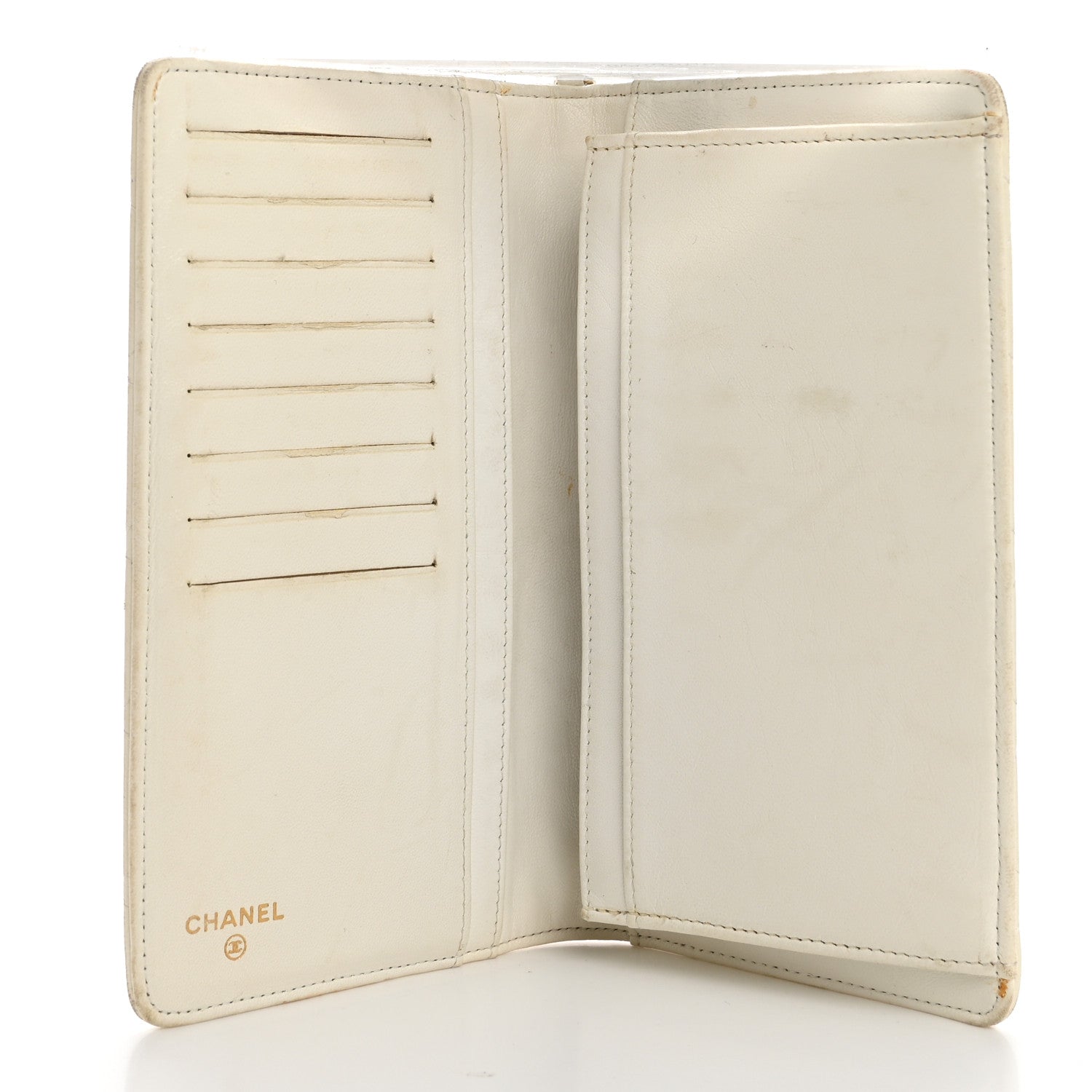 Chanel Lambskin Quilted Valentine Wallet White 5 of 14