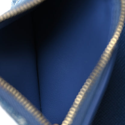 Louis Vuitton Denim Monogram Jacquard Victorine Wallet Blue 6 of 8