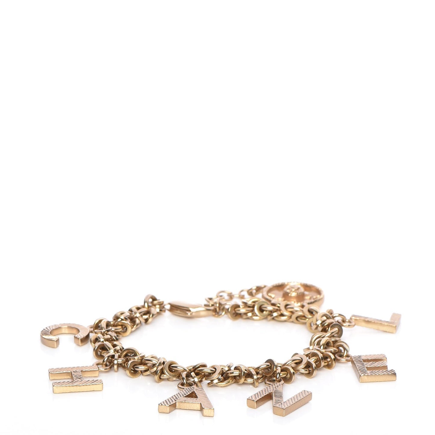 CC Logo Charms Bracelet Gold