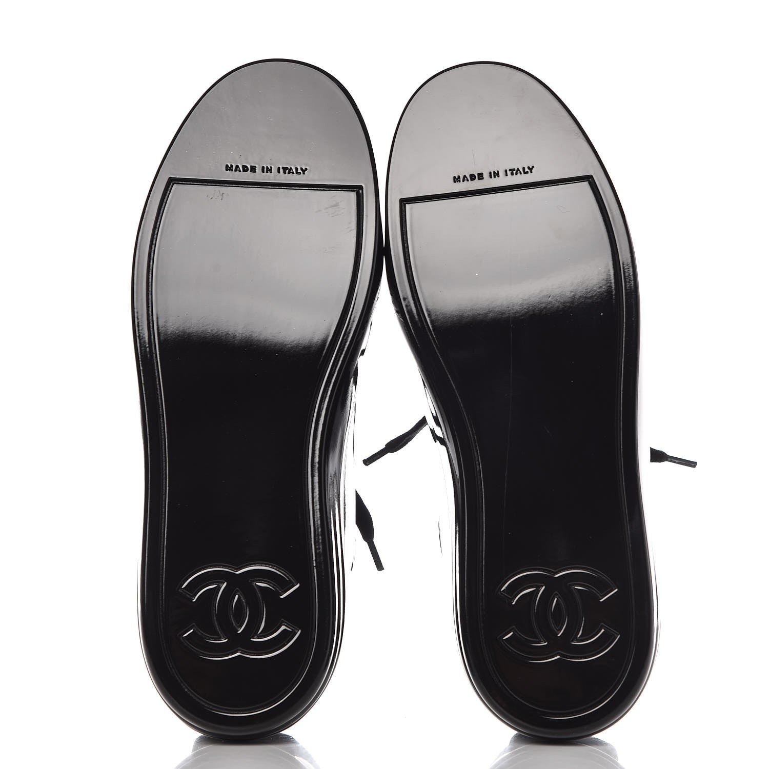 Chanel Patent Calfskin CC Short Boots 35.5 Black 5 of 9